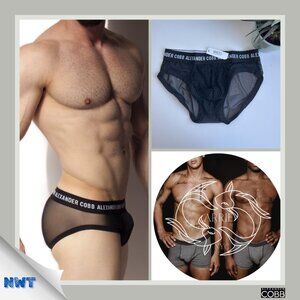 Alexander Cobb - Men's Transparent Slip Black Brief